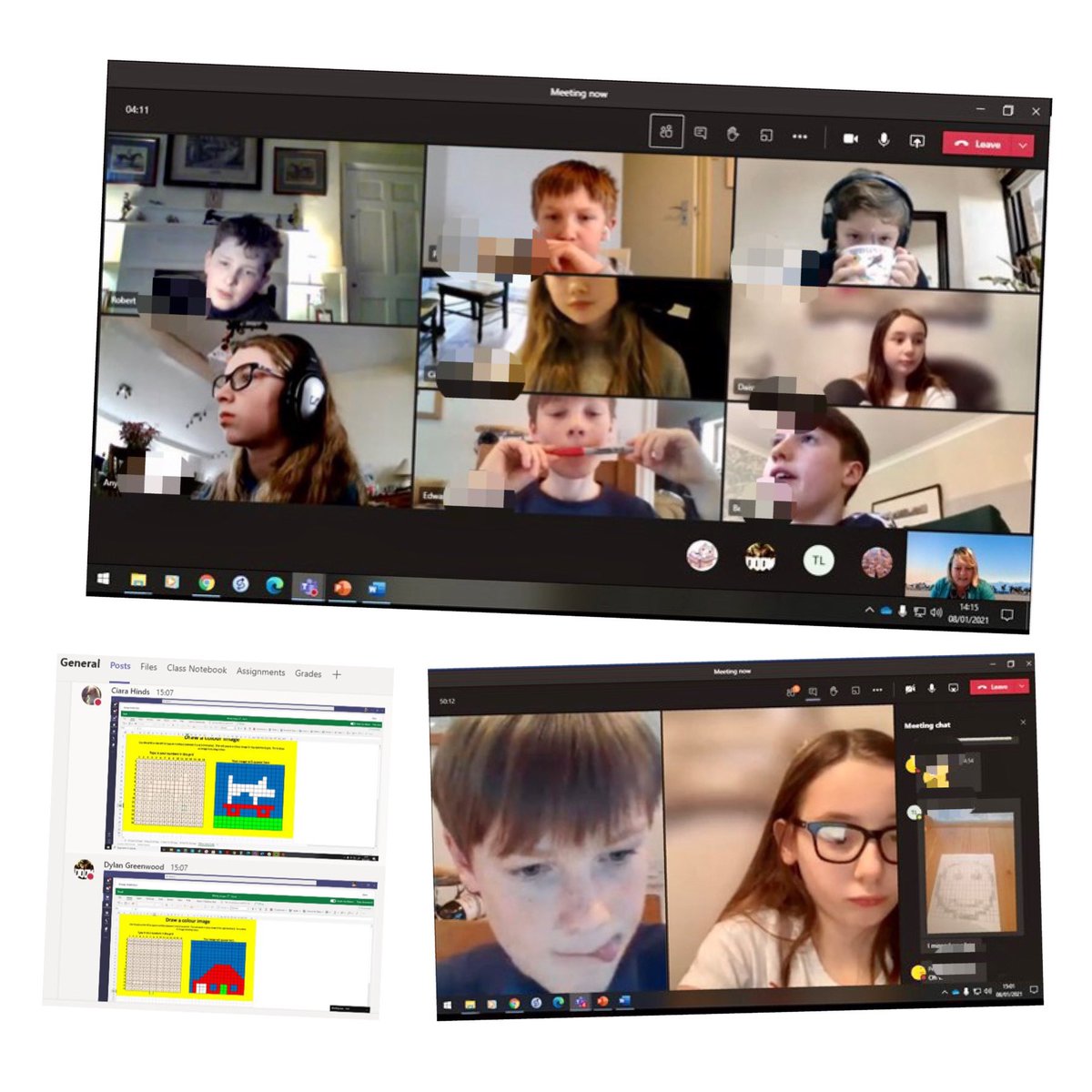 Fyling_Hall's tweet image. Take a look at Year 7 learning about #bitmap images and #binarynumbers . . . Oh the concentration!!