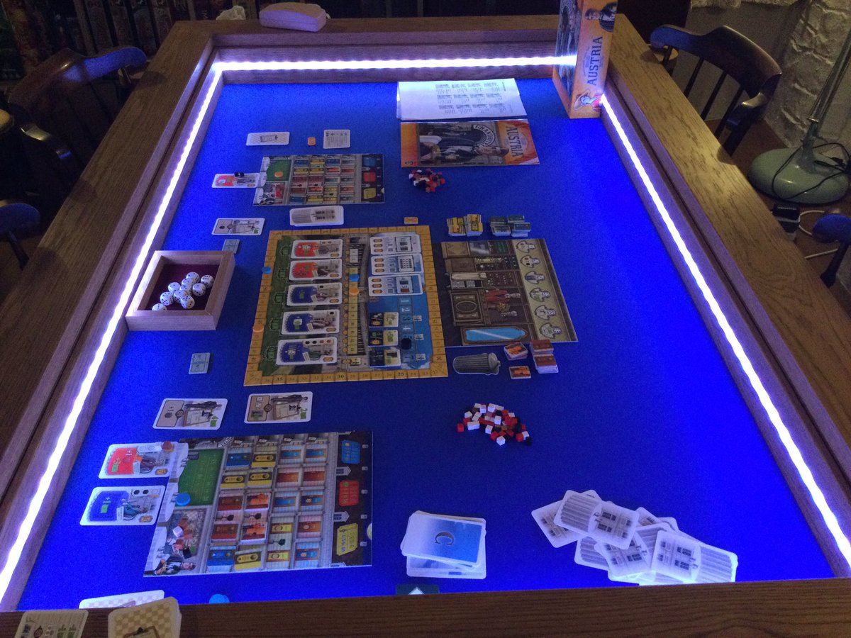 Been playing Grand Austria Hotel...still a fantastic game.
Looking forward to the expansion this year.