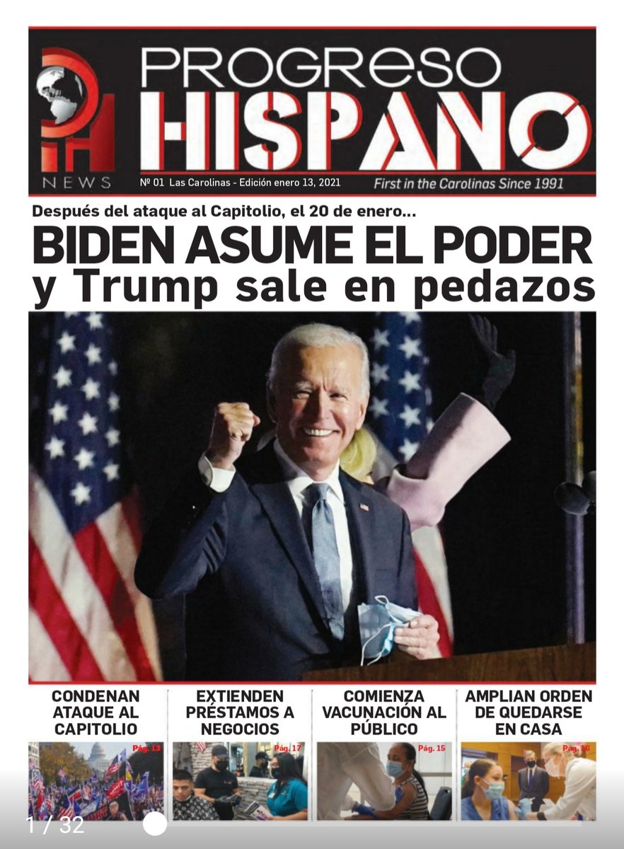 progresohispano's tweet image. 🔴VERSIÓN IMPRESA LISTA🔴Ya puedes buscar en tus tiendas hispanas de preferencia en #Charlotte y sus alrededores, la nueva edición de #ProgresoHispanoNews totalmente #gratis. Las 32  páginas de esta versión tienen información de interés para toda la #comunidad #hispana
#Periodico