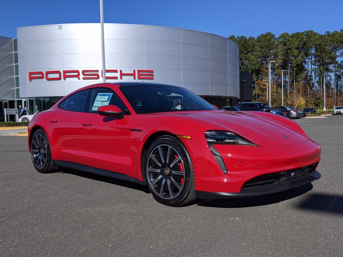 PorscheSouthpnt's tweet photo. Check out this 2020 Carmine Red Taycan 4s and its beautiful Black interior!

#Porsche #PorscheSouthpoint #PorscheTaycan #Taycan4S #Taycan #Durham #Raleigh #Cary #Triangle https://t.co/tbMOh8G1b4