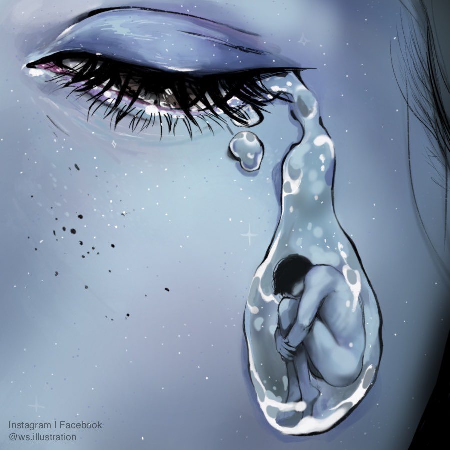 ws_illustration's tweet photo. “Let Go,” 2048 x 2048px. 
#digitalart #tears #surrealism #chooseyoufirst #lagrimas #latinxart #mkeart #mentalhealth #surrealart #procreate #procreatart #whitneysalgado #pocart #mke #artdaily https://t.co/TqPMoDVmM7