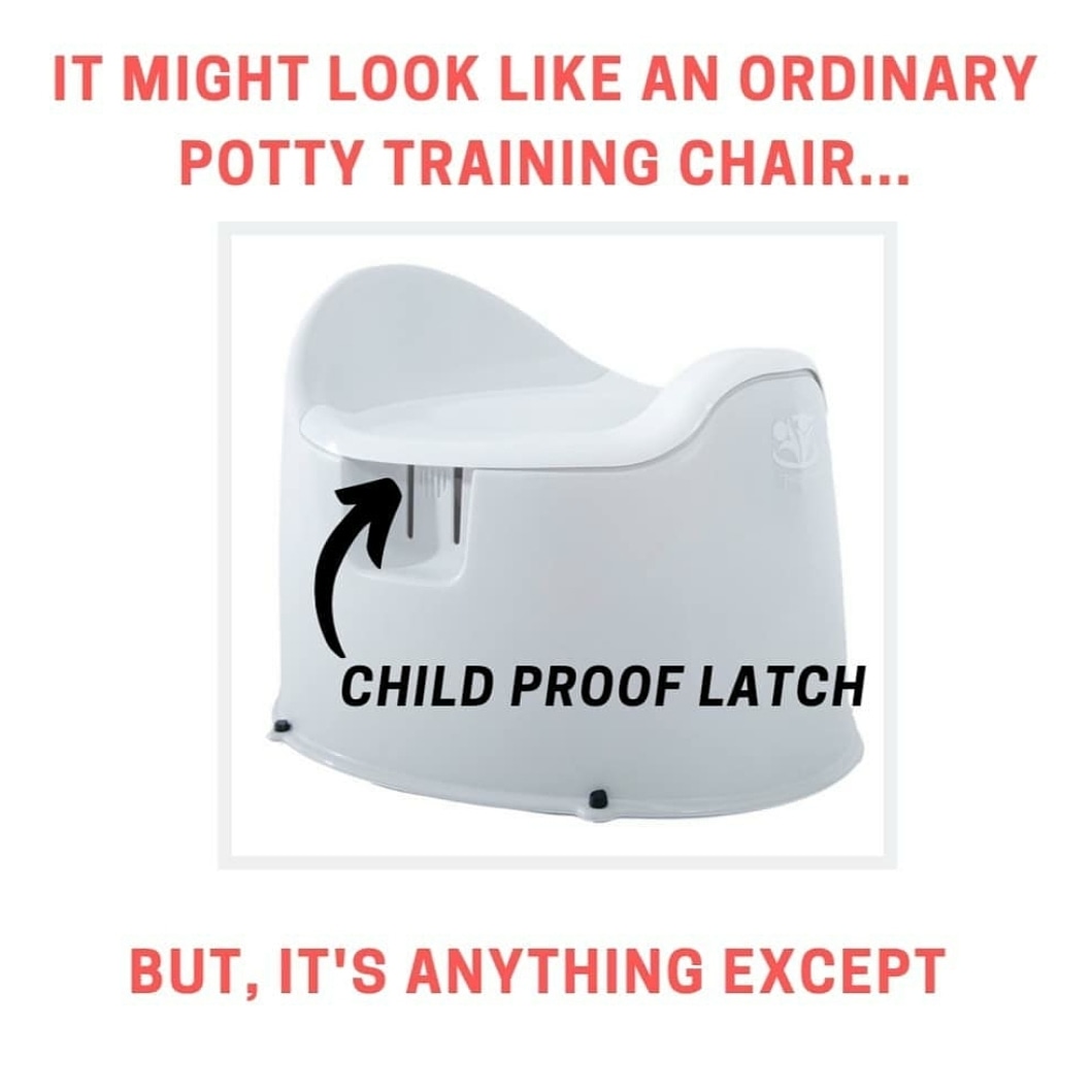 Is your little one scared of the big potty? 

Make them feel safe and secure by using a floor model such as Potty Safe! It provides more comfort to a little one than the big bad adult potty! 

Remember, every child is different! What worked for one, might not work for the other!