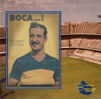 BocaSocialUy's tweet photo. #Efeméride: Un día como hoy, pero de #1934, debutaba el defensa, "Perico" #Marante ante el #funebrero. Su historial arroja un total de #269 partidos, #10 goles marcados y participó en #8 títulos. Se retiró de este lado del charco, vistiendo los colores de Defensor Sporting Club. https://t.co/qePwKnaCx5