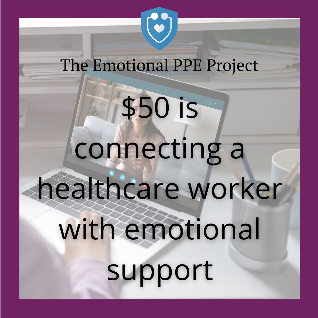 For every $50 donated, an additional healthcare worker impacted by COVID-19 will access the critical emotional support they need. Please contribute today. 

charity.gofundme.com/o/en/campaign/…