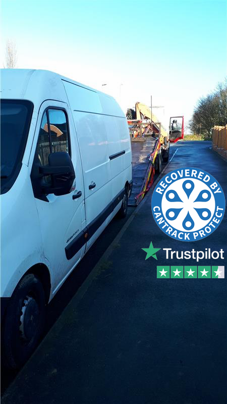 Not obvious from the picture but our customers stolen road roller is in the back of this stolen van found recently in West Yorks thanks to our homing beacon technology and Investigators.Find out more at cantrack.com 
#protectwhatsimportant”