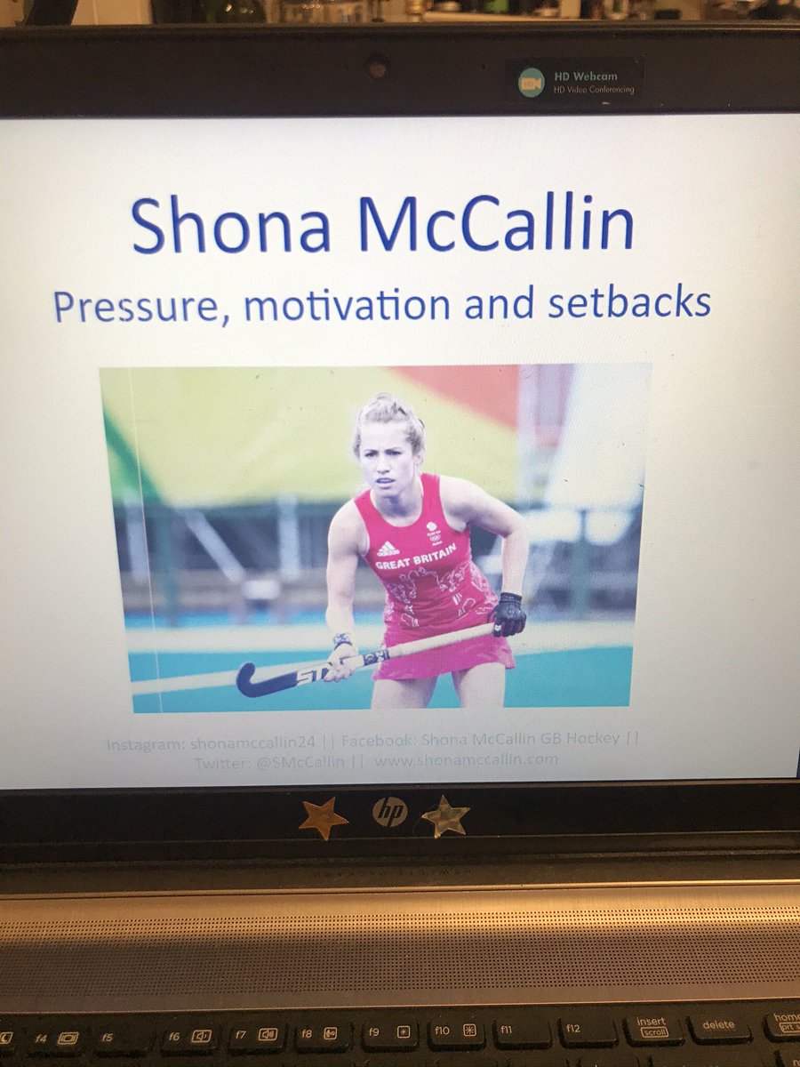 HGSport1's tweet photo. It was great to have @SMcCallin on zoom this morning talking to our @HolmeGrange scholars about dealing with pressure, setbacks and how to stay motivated- thank you for sharing some of your experiences with us #Englandhockey #gbhockey #RoleModel #workhardplayfair https://t.co/hkcvweip5Q