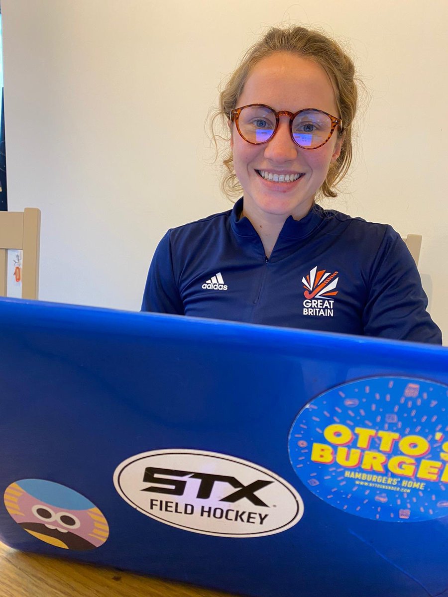 HGSport1's tweet photo. It was great to have @SMcCallin on zoom this morning talking to our @HolmeGrange scholars about dealing with pressure, setbacks and how to stay motivated- thank you for sharing some of your experiences with us #Englandhockey #gbhockey #RoleModel #workhardplayfair https://t.co/hkcvweip5Q