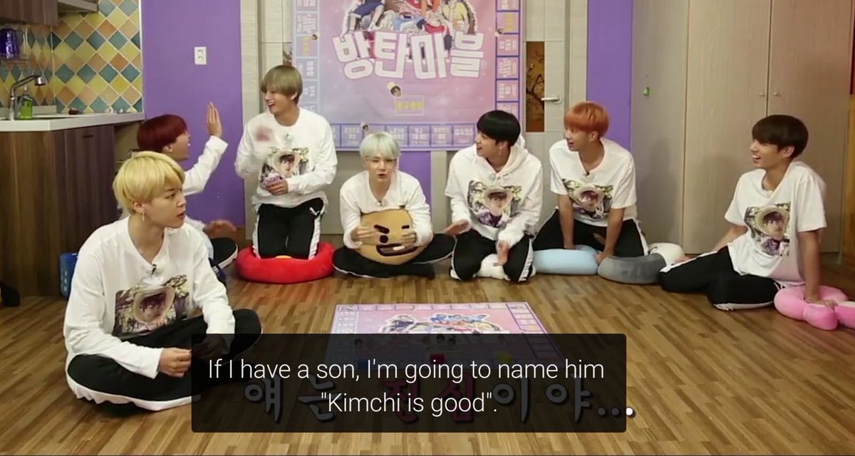 “if i have a son, i’m going to name him kimchi is good”
