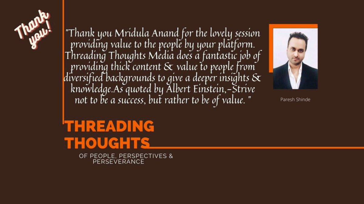 mriduanand1's tweet image. Thanks for the encouragement!
@PareshS9
@KTRTRS
#threadingthoughts #womanentrepreneur #womaninbusiness 
#conversations #franchising #franchise 
linkedin.com/posts/threadin…