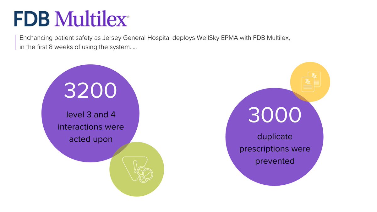 FDB_UK's tweet photo. It's a new year, so don't forget to read our newest #FDBMultilex case study!
Jersey General #Hospital @GovJersey enhances #patientsafety as it successfully rolls out @WellSkyIntl #EPMA with #FDBMultilex.
Follow the link below to download.
https://t.co/EcDWDC5G2G https://t.co/NyTCyuLYE9