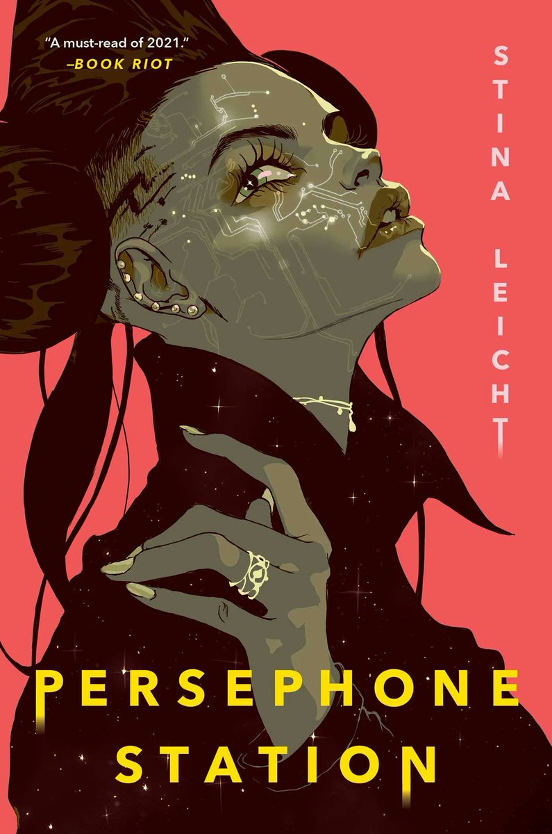 I initially thought  @StinaLeicht's Persephone Station was a graphic novel?? Cover promises a kick-ass story!If I hadn't been sold on the first,  @DevinMadson's We Lie With Death cover would convince me!The haunting cover of  @gamwyn's The Heartless Wood immediately grabbed me!