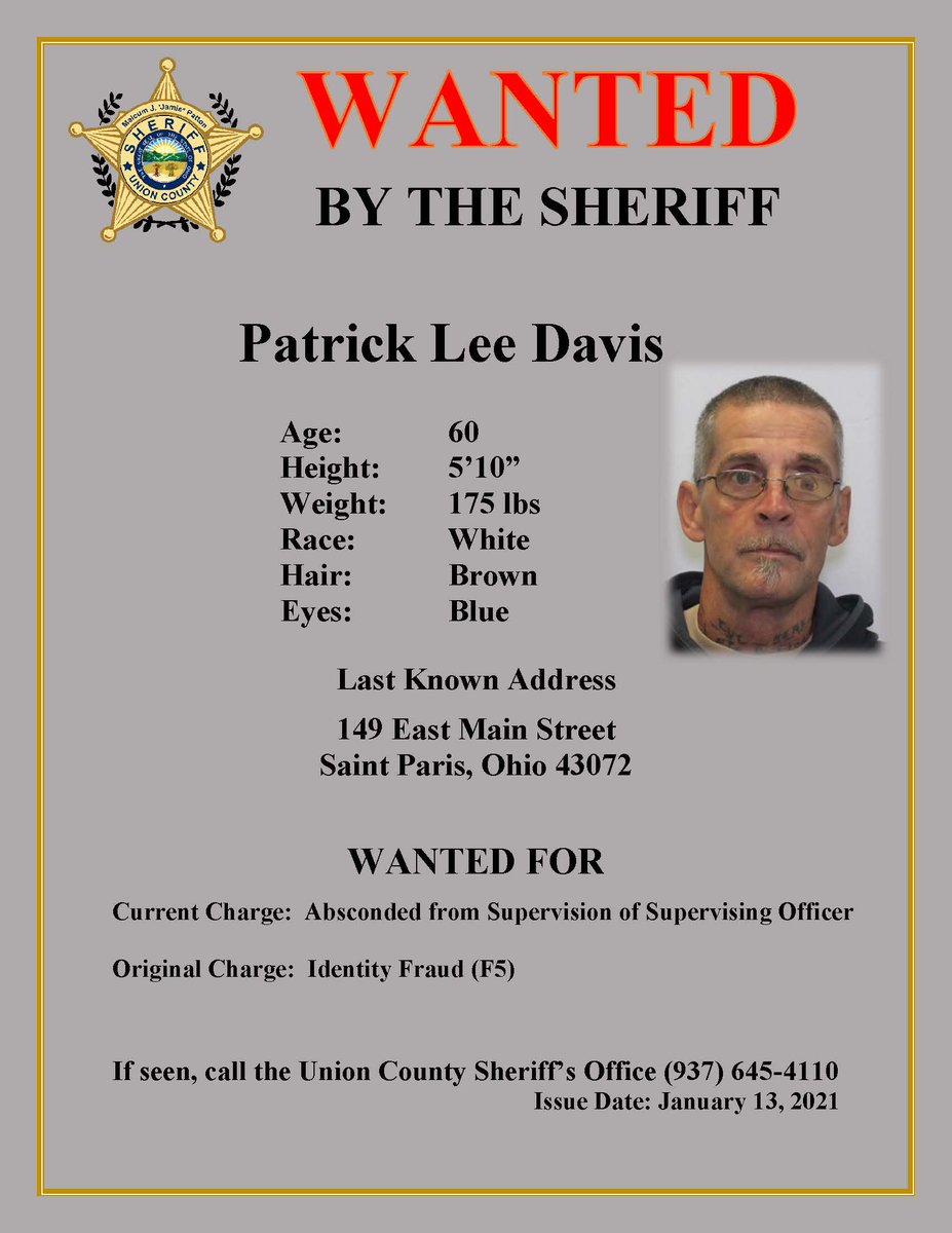 ucso80's tweet photo. MOST WANTED - PATRICK LEE DAVIS https://t.co/9cGXDekPG4 https://t.co/R79eg3anoa