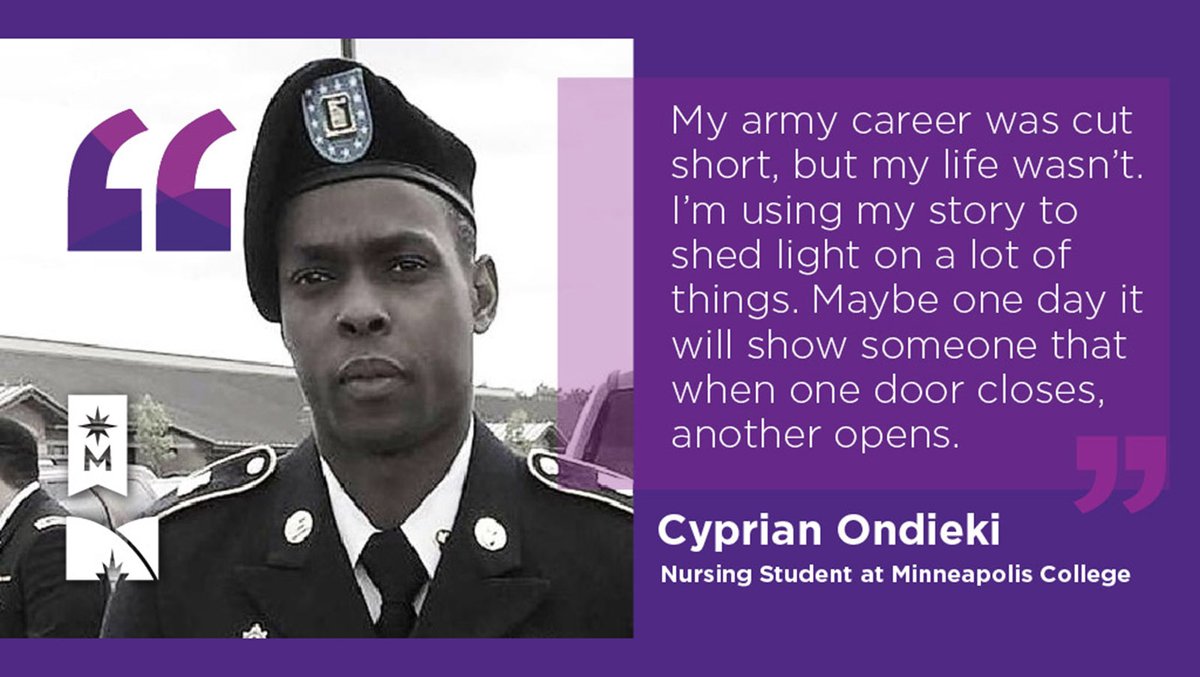 MplsCollege's tweet photo. Minneapolis College Nursing student Cyprian Ondieki is on a mission to give back. “When one door closes, another opens.” https://t.co/L1QSlpVeuf #FundMinnesotaState #mnleg #MplsCollege #MinnStateStories #MplsCollegeDayAtTheCapitol #MinnesotaStateEquity2030 https://t.co/giZNtOBUdS