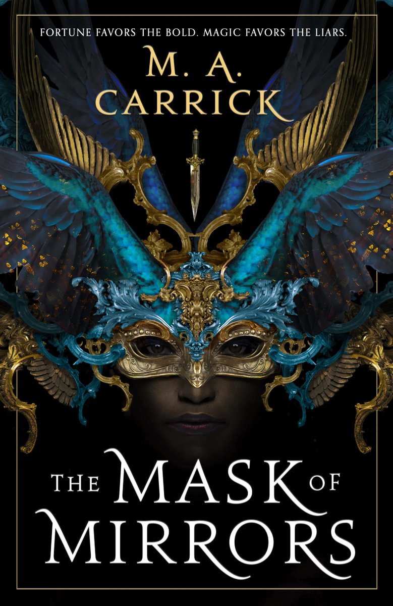 I love gold on covers, and the tag-line of  @ma_carrick's The Mask of Murder..! Impossible not to grab. @ockaur's The Rise of the Red Hand promises the exact kind of Sci-fi I've been craving! @kristincashore's Winterkeep cover might push me over the edge to buy the whole series!