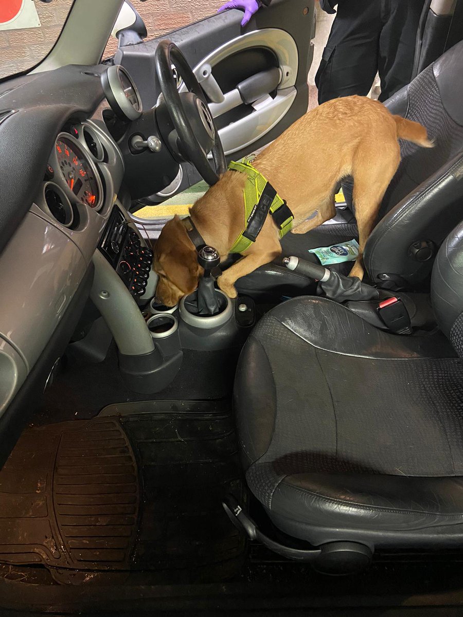 DerbysSALCU's tweet photo. Chez Vegas today and this was stopped, suspected of #drugsupply
Amount of suspected #ClassA found between #buttocks๐ ๐ฌ of 1 occupant
Car #seized as driver #disqualified and #NoIns ๐ after @DerbysDogPolice PD Mya finished with it
2 in the #cells ๐๐
#SALCU #drugsarebad https://t.co/eOxPYbzPSo