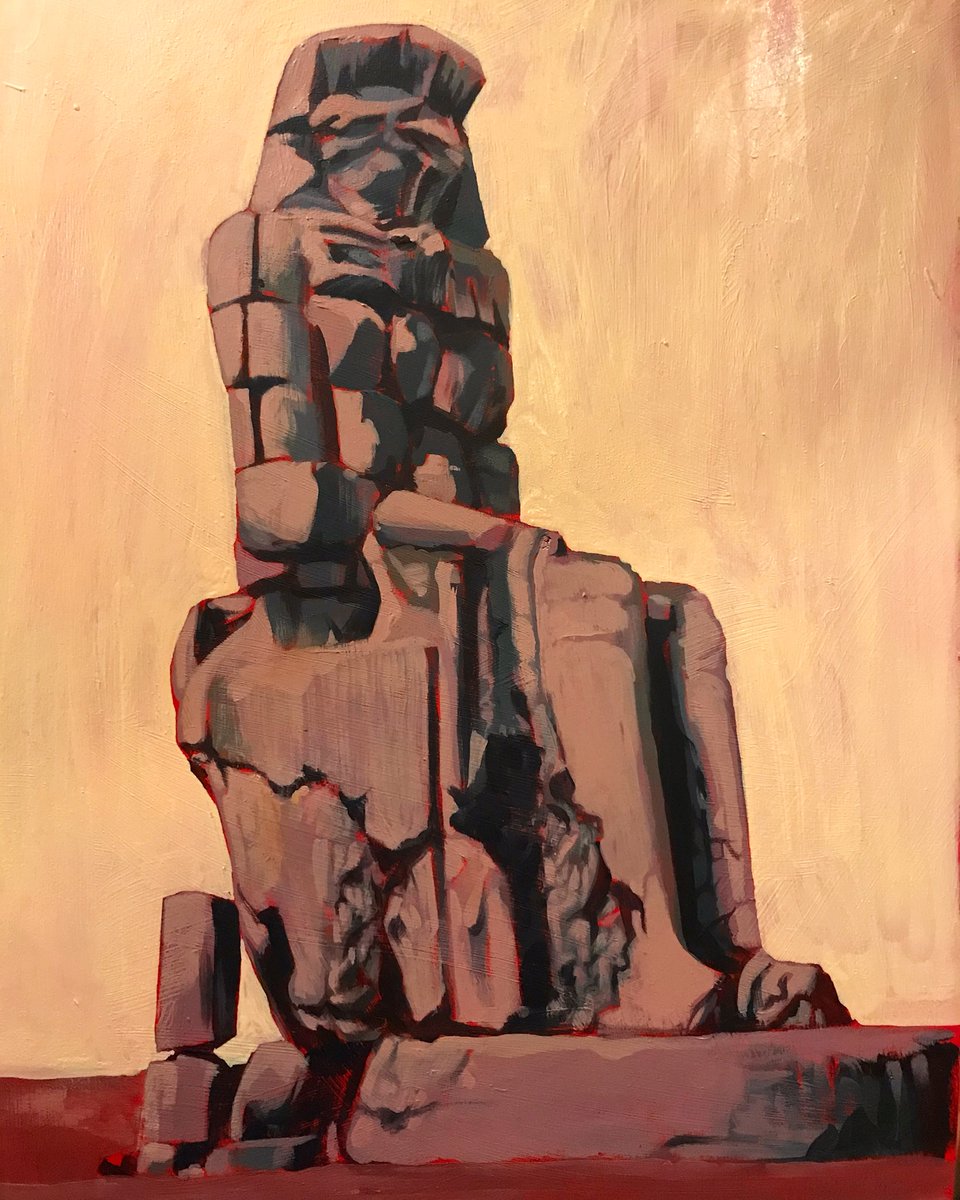 theCunningCraft's tweet photo. Painting the minds view of Egypt yesterday and today, paintings with a limited pallet #painting #art #explorecolour #egypt https://t.co/qUjyackIcJ