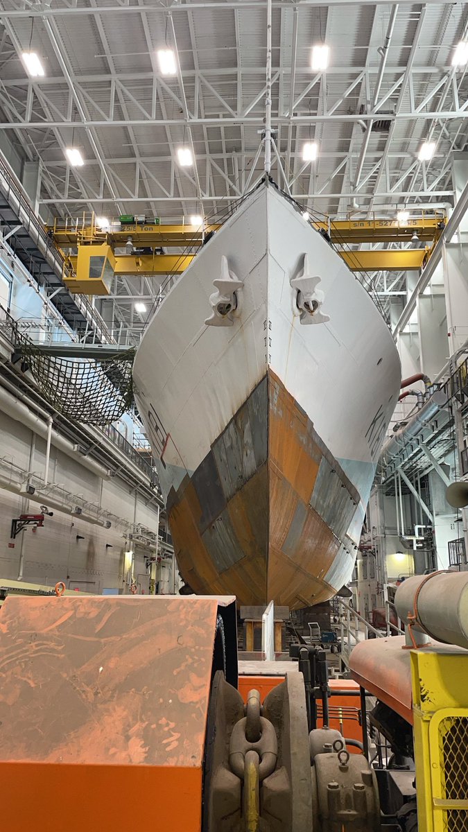 willtraves1's tweet photo. Visited my old friend @HMCSSACKVILLE1 today! Great to see the work being done and the progress being made on her hull https://t.co/sJy84UUXv3