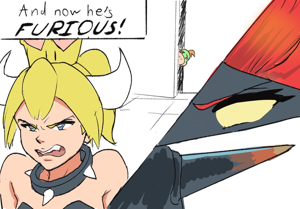 I'm not following the mario timeline super closely but im pretty sure this is where we're at right now 

alternate version

  #3DWorld #BowsersFury #Bowser #Nintendo #mario #bowsette #SuperMario3DWorld 