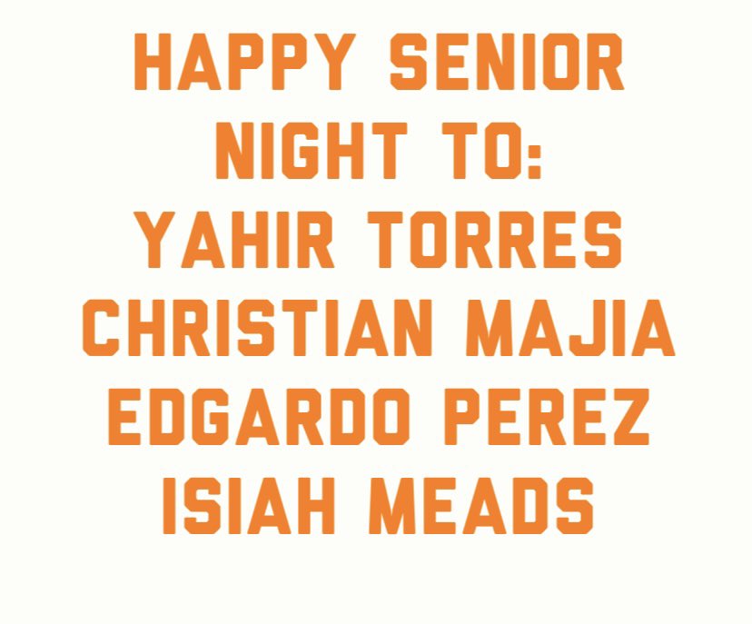 Happy senior night!! We’re so proud of you guys!! ⚽️⚽️