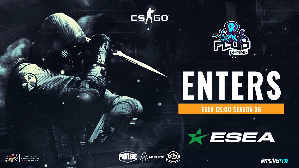 FluidGamingFG's tweet photo. We are excited to announce our CS:GO team is entering @ESEA Season 36! This has been a while in the making! Time to raise the tide! #RisingTide
🔸️@csgolemy
🔸️@kickoqRS
🔸️@Nodyycs
🔸️@redzacsgo
🔸️@Vodkacsgo1
Coach: @RamljakFilip

Powered by: @CGCarnageGaming | @ContactBMM https://t.co/tw3BAkLhFd
