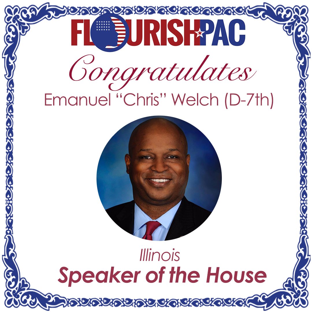 FlourishPac's tweet photo. Congratulations @RepChrisWelch as Speaker - Elect of the Illinois House via @FlourishPac https://t.co/MJKERuAUDJ