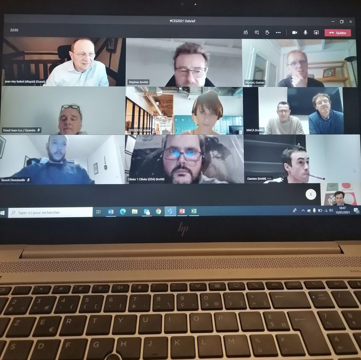 #CES2021 Debrief de la 1ère journée avec les 9 startup #cleantech du Technopole présentes sur cette édition digitale 💻 <a href="/BlueMenage/">Damien Oursel</a> <a href="/team_GSA/">Green Systems Automotives</a> #MacaFlight <a href="/meteoptim/">Meteoptim</a> <a href="/Quantia8/">Quantia</a> @teamVH93 <a href="/XrapidG/">xRapid Group</a> #WiseIntegration <a href="/AgroveFr/">Agrove.fr</a>