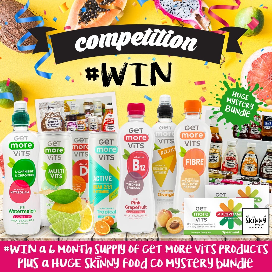 skinnyfoodco's tweet photo. COMPETITION TIME!🤩 #WIN a 6 month supply of Get More Vits Products PLUS a Mystery Bundle from us!😍👏 

To enter:⁠
- Like and RT
- Follow us!⁠
- Tag a friend⁠ (1 tag = 1 entry)

Good luck everyone🤞 Winner announced on Wednesday 20th January🎉⁠
⁠🤩 #SkinnyFoodCo #NotGuilty https://t.co/agitVJvLSZ