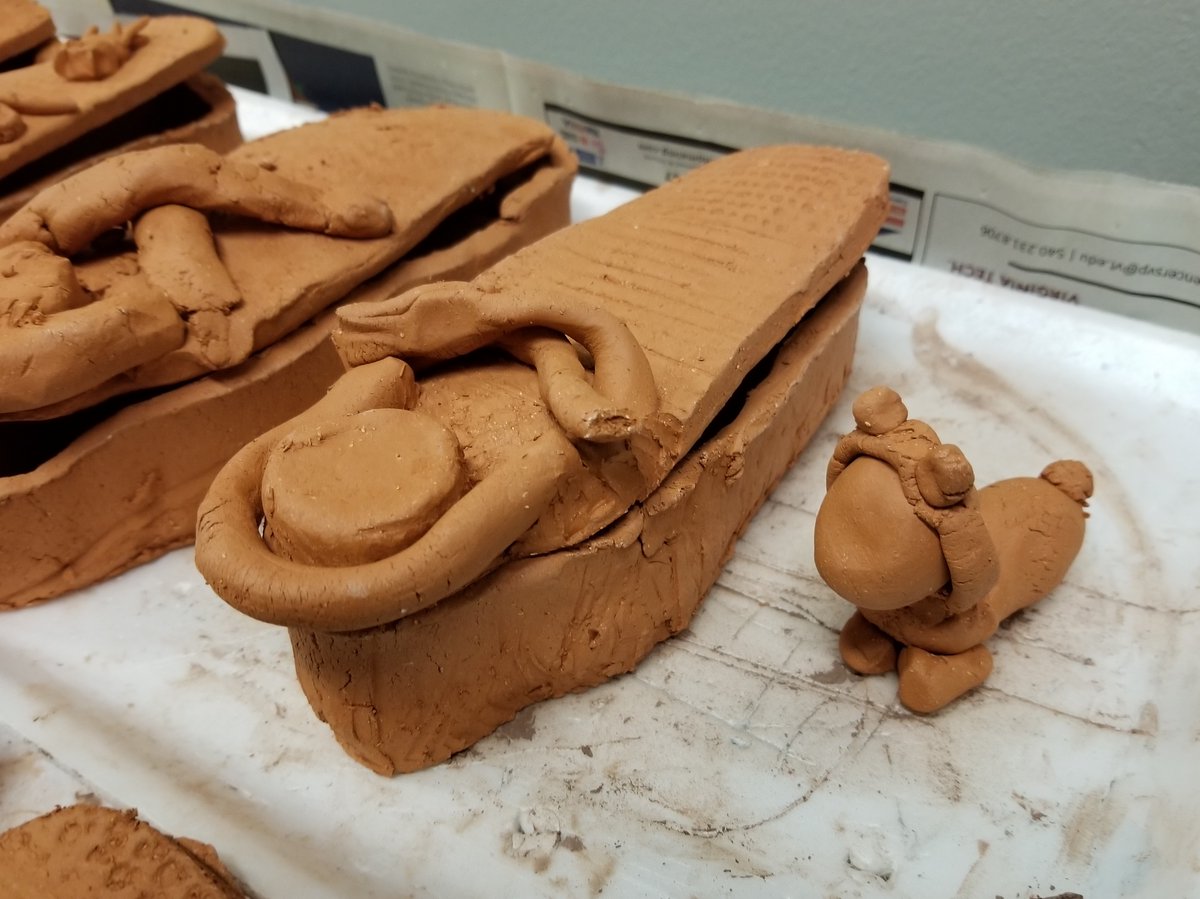BREAKING NEWS: A previously undiscovered cache of sarcophagi has been unearthed on the <a href="/Browne_Academy/">Browne Academy</a> campus in Alexandria (Virginia). Fifth grade students will be glazing these ancient artifacts tomorrow!