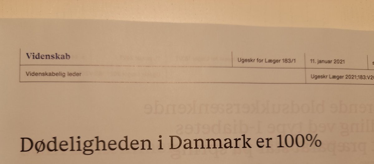 AnneSchwarzW's tweet photo. BREAKING - seneste nyt fra videnskaben! Tak til @Ugeskriftet for at desillusionere mig 🙄 https://t.co/xkqEaHOTwp