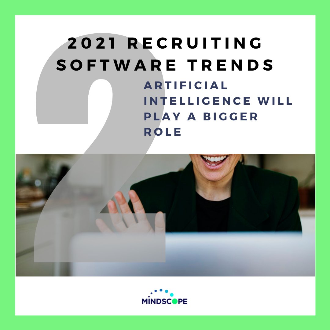 MindscopeATS's tweet photo. Artificial intelligence in the recruiting industry has been a trend for the past several years, but it is expected to take off bigger than ever in 2021. The vision is for machines and human... #artificialintelligence #AI #applicanttrackingsystem #mindscope https://t.co/wSJtXLGZsr https://t.co/MJuWkabna0