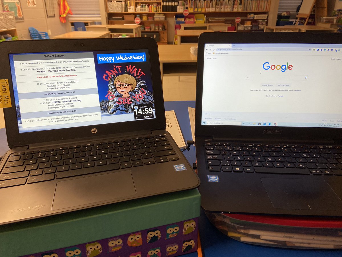 TempleTVDSB's tweet photo. Classroom setup and students sharing their Math Art!  Pictures made using SHAPES! #lockespride #lockes22 #onlinelearning https://t.co/IGo4nk1FbU