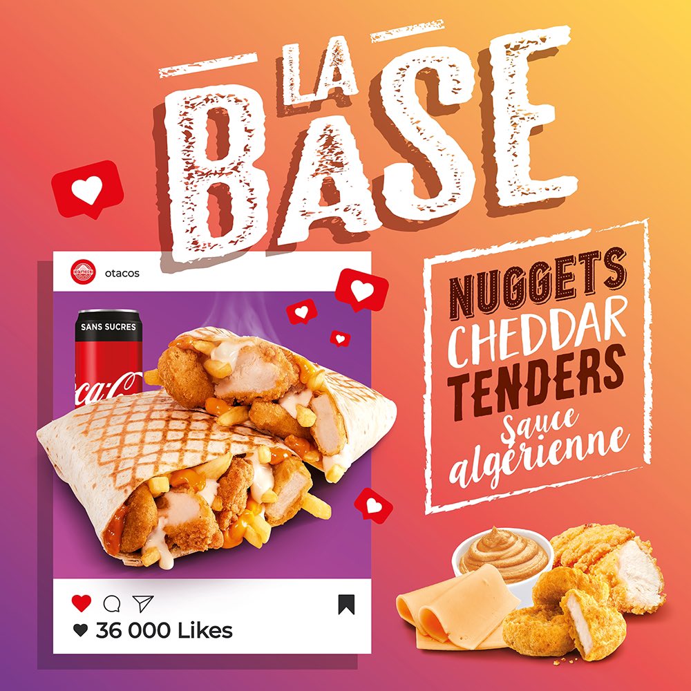 🌯La Base 👉Disponible dans votre O'Tacos préféré, mais également en livraison sur Uber Eats et Deliveroo !