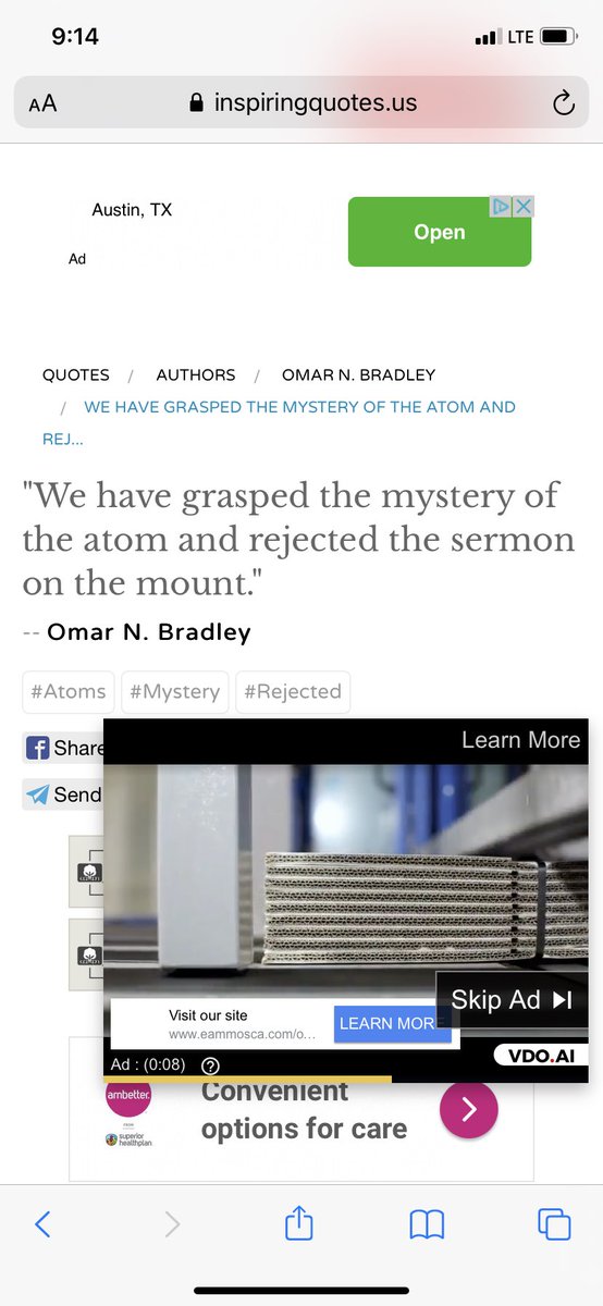 Omar Bradley knew Scripture and was a believer. There are no atheist’s in fox holes!