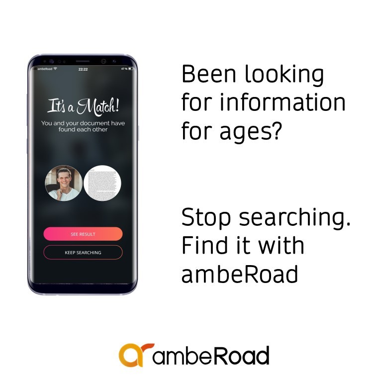 Ambersearch_'s tweet photo. Make knowledge management within your company just as easy as matching on dating platforms!
Simply find the right match.
#ambeRoad #ambeRise #searching #datamanagement #documentmanagement #knowledgemanagement https://t.co/gd8SQbt9ZE