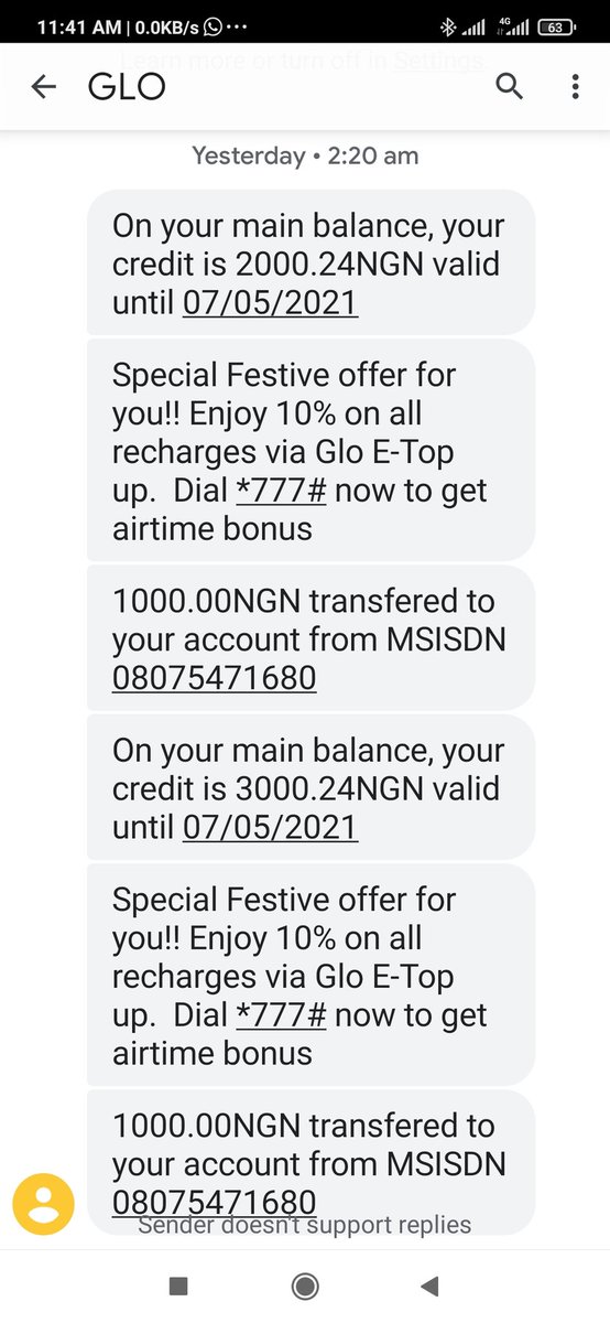 peteredo1's tweet photo. @GloWorld It was through me to you https://t.co/0DRf6wawjm
