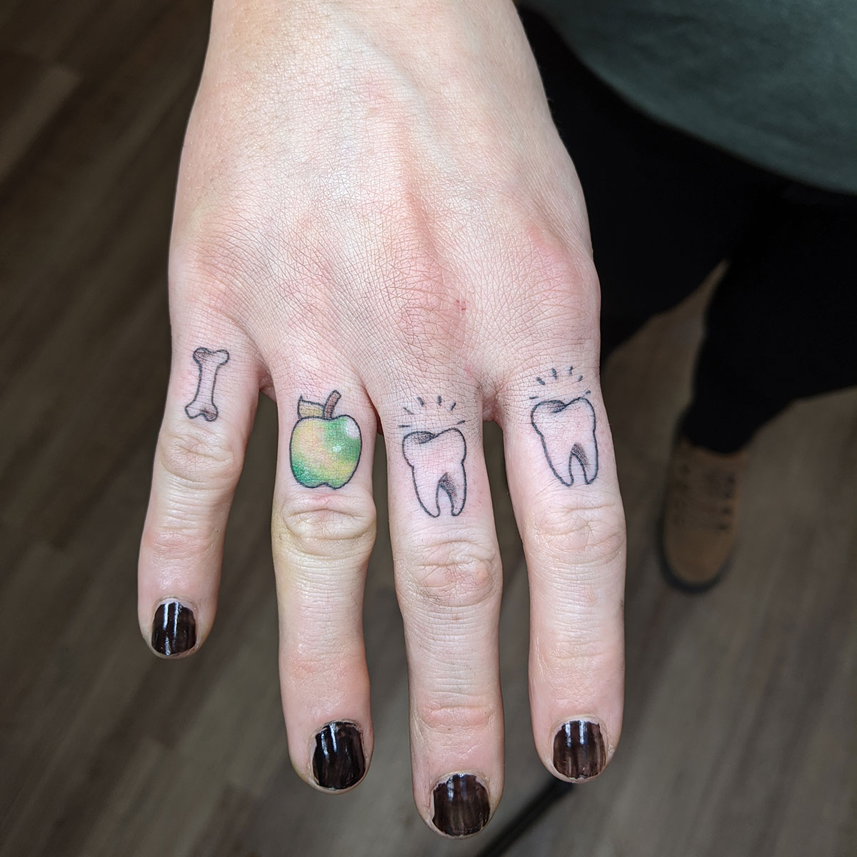 181 Tattooz Studio - Finger Tattoos looks great when they are freshly  done,none of the tattoo artist would post the healed photos of finger  tattoos because its one of the most non