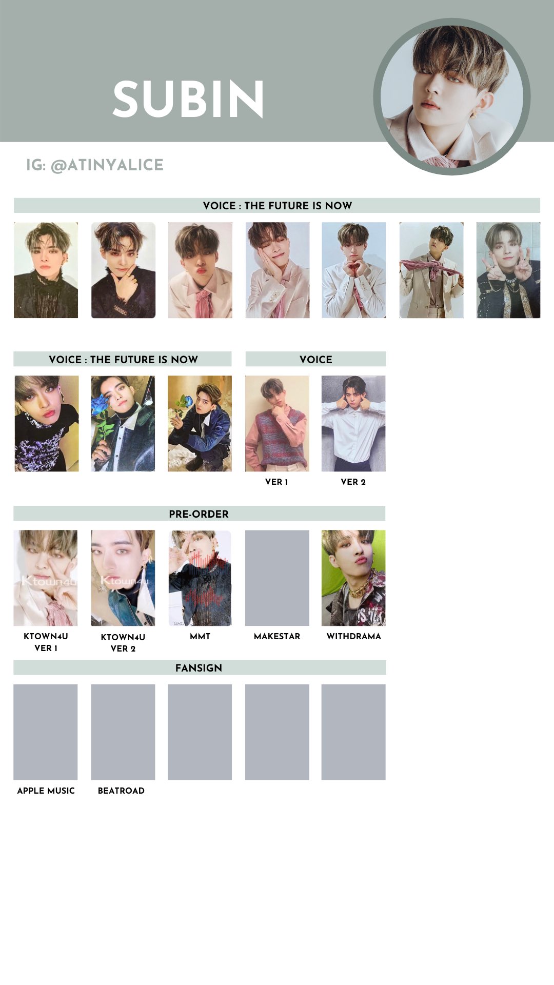 VICTON 2022 Season's Greetings Official Photocard Color