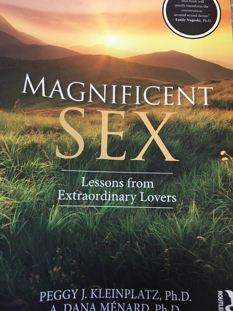 7/7 Peggy Kleinplatz & Dana Manard (  @Shufflersunite ) wrote a wonderful  #sextherapy book. Thinking of doing another thread on their work.  #psychtwitter