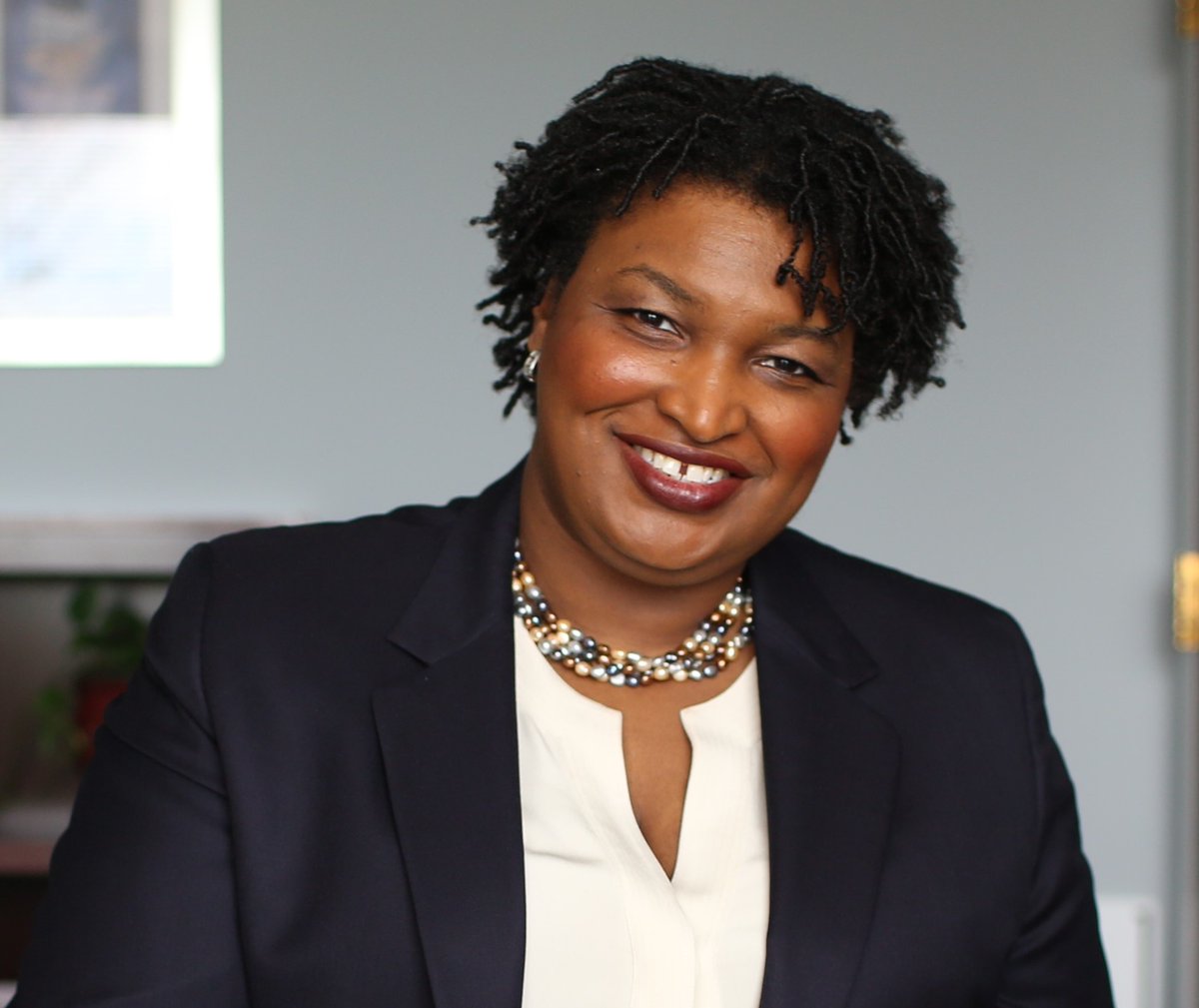 . @staceyabrams, who formerly served as the Democratic leader in the Georgia House of Representatives, founded  @NewGAProject and  @fairfightaction to address voter suppression and educate Georgians about elections and voter rights.  #WCW
