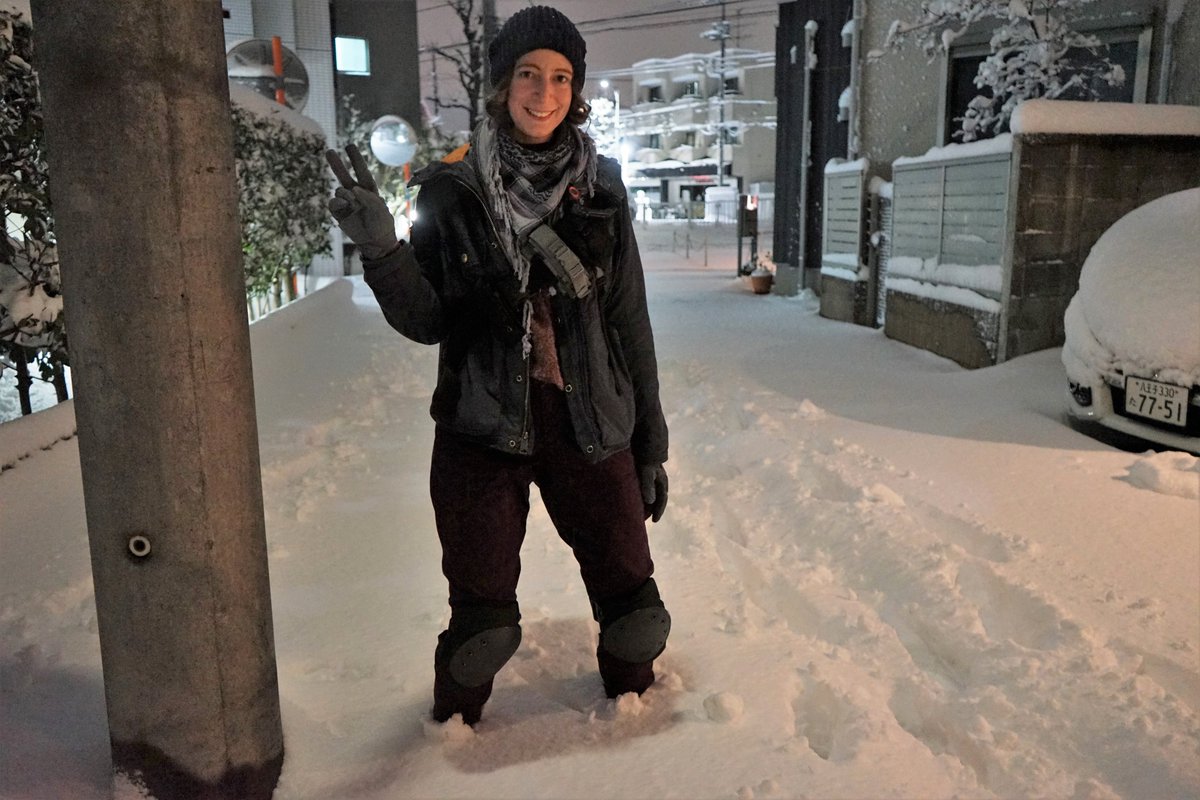 At that point (end of Feb. 2018) I can barely stand on my feet and walk, but there's this huge snowstorm outside and... Well, someone ought to look for those anti-rivals, right?Hubby catches me running for the first time in months.Also, Dark Zone vibes.