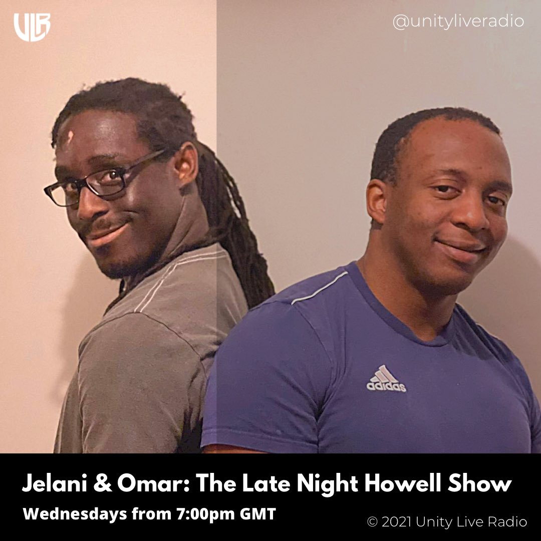 unityliveradio's tweet photo. #TuneIn Jelani &amp; Omar are LIVE on Unity Live Radio! 

@HowellShow 

Listen on the go, visit https://t.co/WT2sWIxDkr or download the Unity Live Radio app.

#WeAreUnityLiveRadio #UnityLiveRadio #ULR #GlobalRadio #RadioShow #GlobalNews #ListenLive #RadioStation https://t.co/ScEYDMjsnY