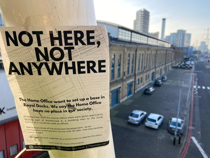 ClaptonCFC's tweet photo. The Home Office is trying to sneak their shady 'enforcement centre' & hostile environment into Newham, through the backdoor & against the wishes of the community.
They are assisted by some 'inclusive', 'caring', 'progressive' & 'ethical' companies. 🙄
Let's take a look 🧵👇 https://t.co/opWEFDr8wL