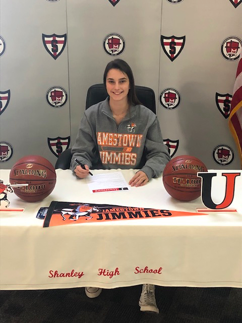 GoDeacons's tweet photo. Another great signing day! Congrats to Kate for continuing her journey to @JimmieAthletics ! Congrats to Mo for signing to @umarywomenbball! #excellence #learning https://t.co/eEGTc5Dr5U