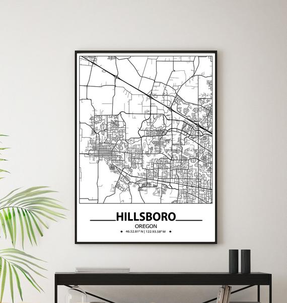 Crypto_VadimP's tweet image. Hillsboro map print, Hillsboro wall art prints, etsy.me/3ih1vHR #homedcor #walldcor #mapposter #posterdesign #wallartforbedroom