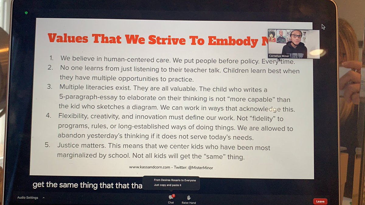 “People before policy. Every time.” Important words from <a href="/MisterMinor/">Cornelius Minor</a>