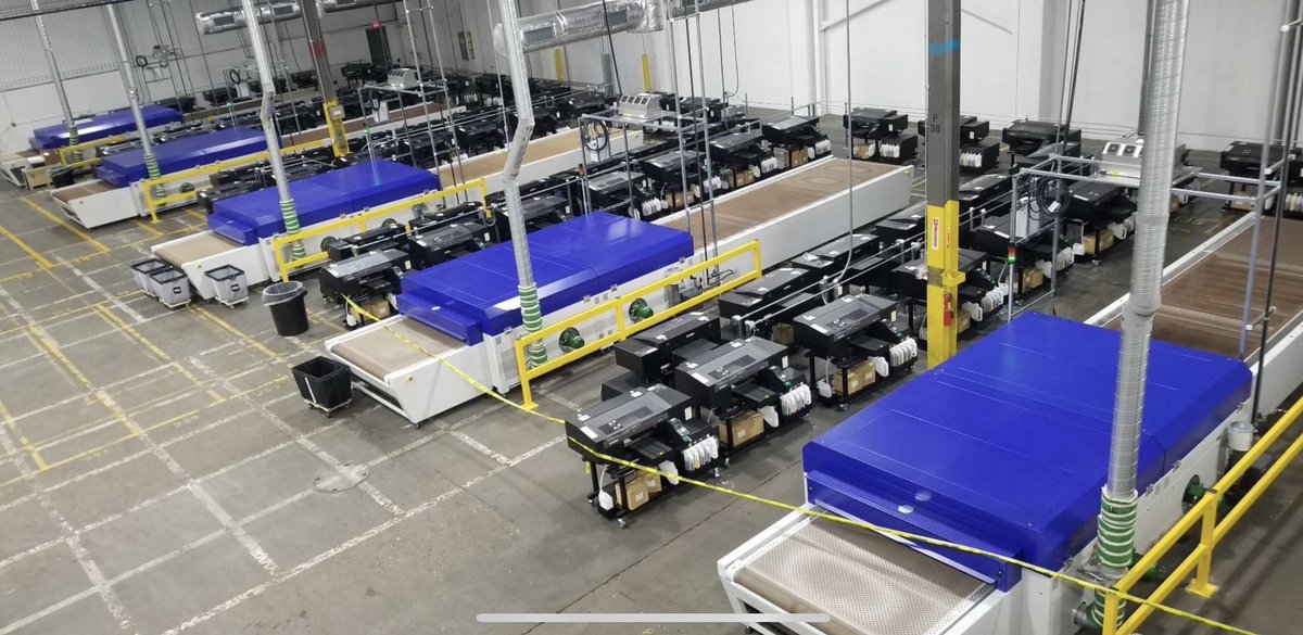 The Tesoma Drylight Gas Dryers are German made and renowned as the ‘Gold Standard’ of the industry and have become the first choice of many major Screen &amp; DTG shops all over the world. Here’s another fleet of them just installed alongside a ton of Brother GTX Pro Bulks...