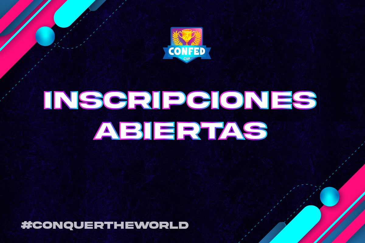 #CC • ¡INSCRIPCIONES ABIERTAS!

Abrimos oficialmente las inscripciones a la décima edición de la #ConfedCup.

Para hacerlo deberán ingresar a nuestro discord oficial.

discord.gg/Gd7Z2DxEy3

#ConquerTheWorld🌎