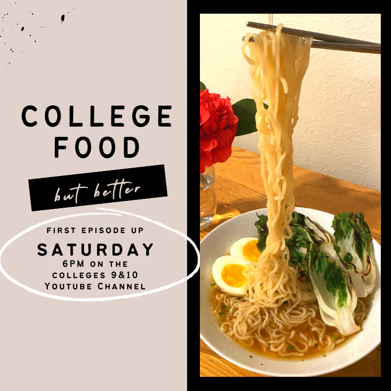 nine10official's tweet photo. Happy Wednesday! Who’s hungry? 🍜 Megan and Nik are starting up a new series on the Colleges 9&amp;10 YouTube Channel, College Food: But Better! The first episode goes live, SATURDAY AT 6PM! https://t.co/PcerINJdok https://t.co/hGv8w9X67N