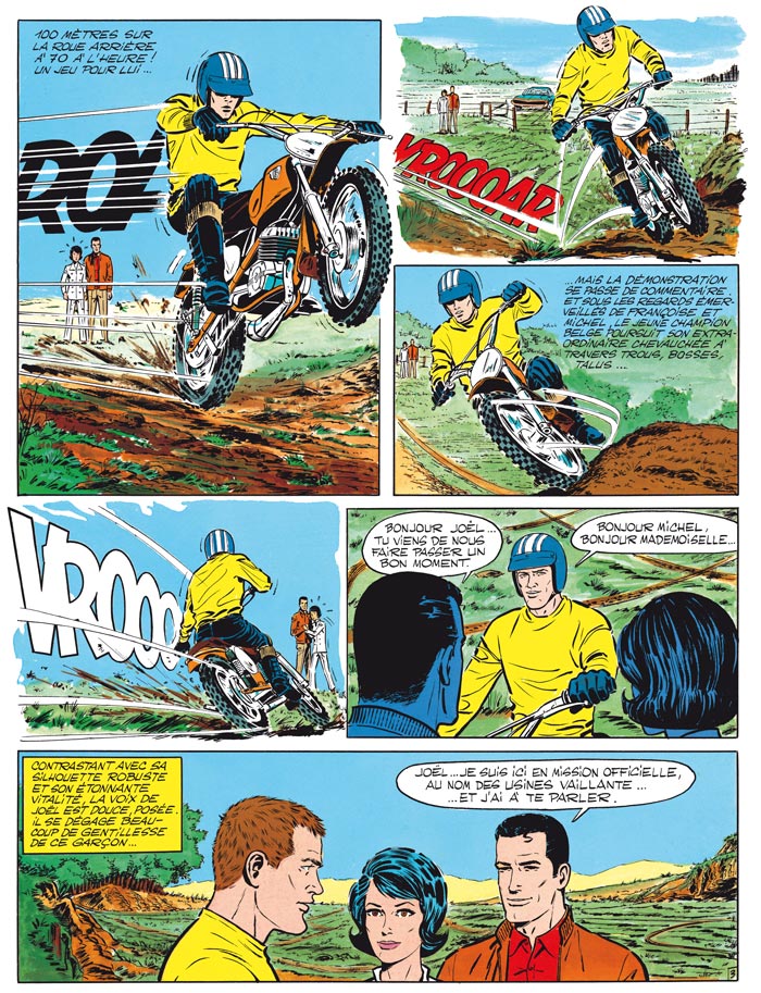 NicLesire's tweet photo. Comme j'ai toujours été davantage porté sur la BD que sur la moto, #JoelRobert, ça m'évoque surtout ce #MichelVaillant. https://t.co/xULMiS0tAd