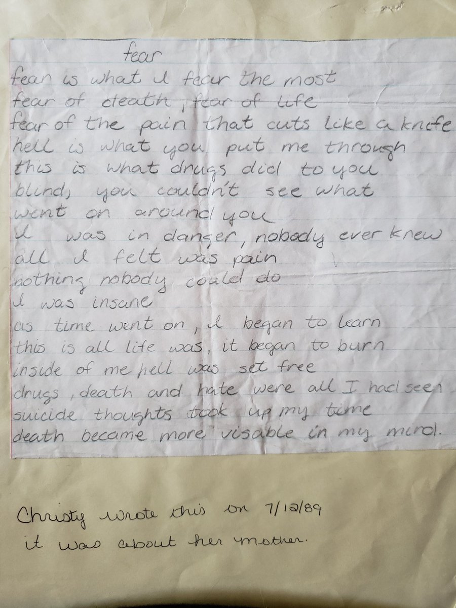 I did get the chance to look through it, and it was about what I expected. Trump memories, signed autographs from Trump, Pence and other Trump orbitting personalities.But, hid away from everything else, slipped into the binder itself, were two of her old poems.Her final poem.